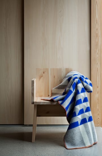 Kvam tæppe 135x200 cm - Blue - Røros Tweed
