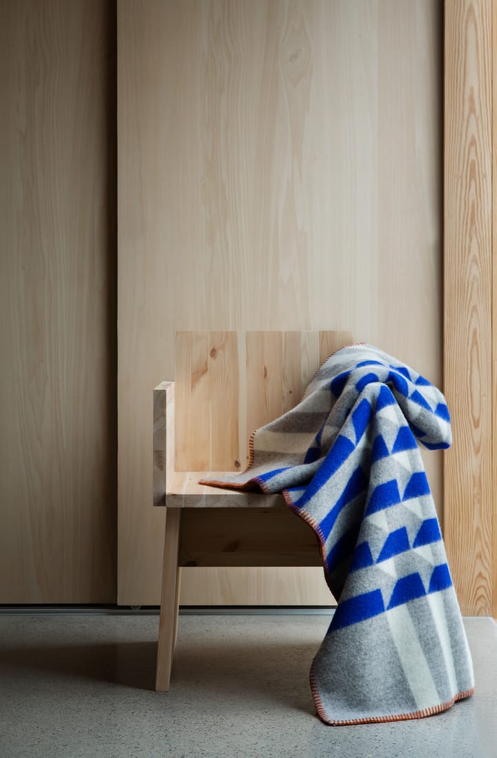 Kvam tæppe 135x200 cm, Blue Røros Tweed