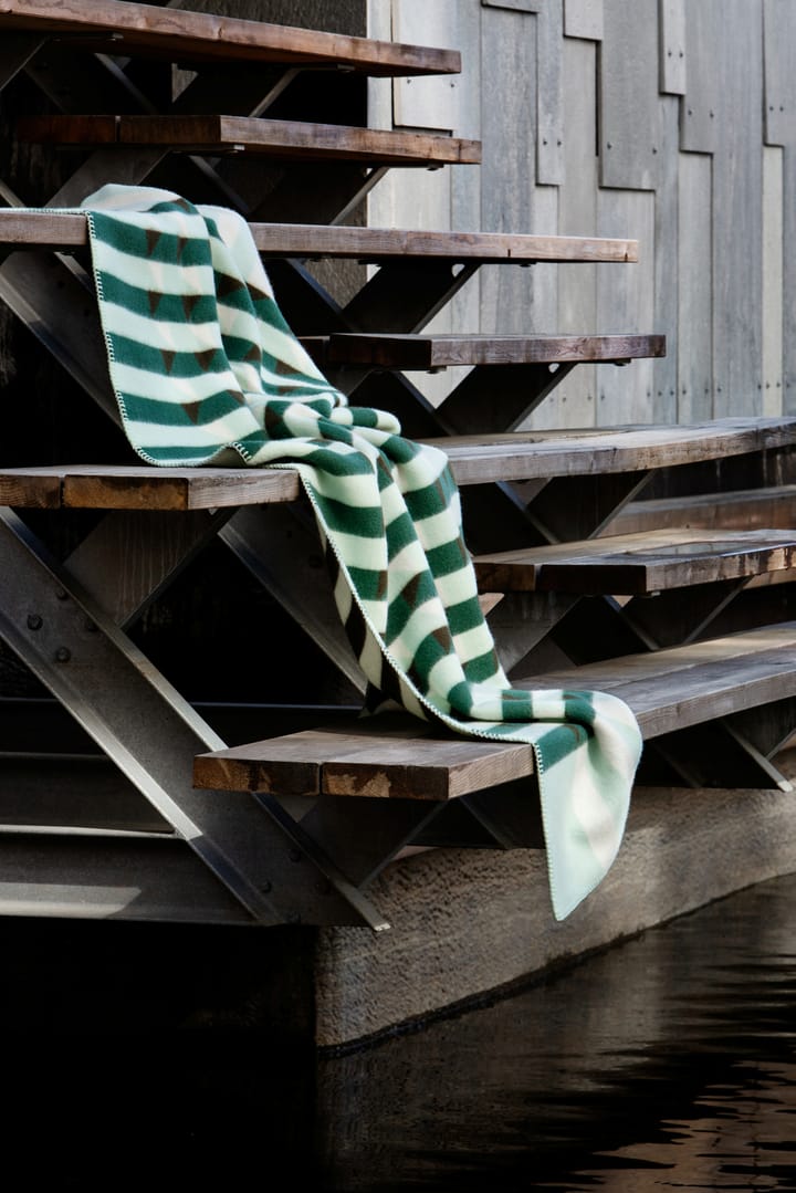 Kvam tæppe 135x200 cm, Green Røros Tweed
