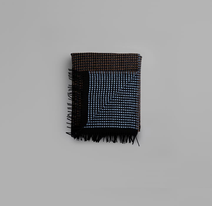 Lofoten plaid 150x210 cm, Blue-mule Røros Tweed