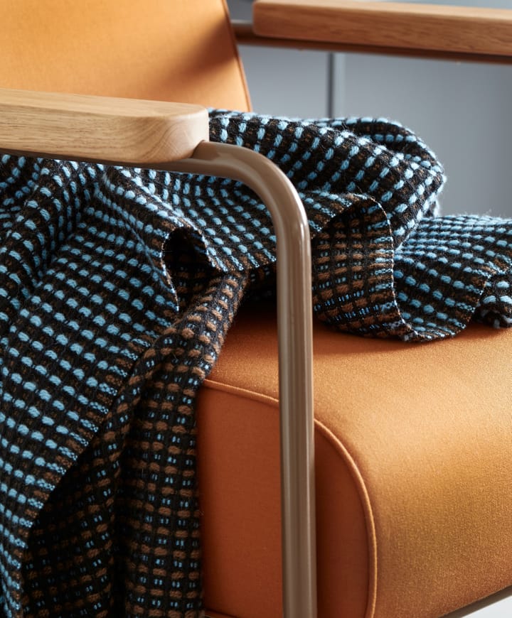 Lofoten plaid 150x210 cm, Blue-mule Røros Tweed