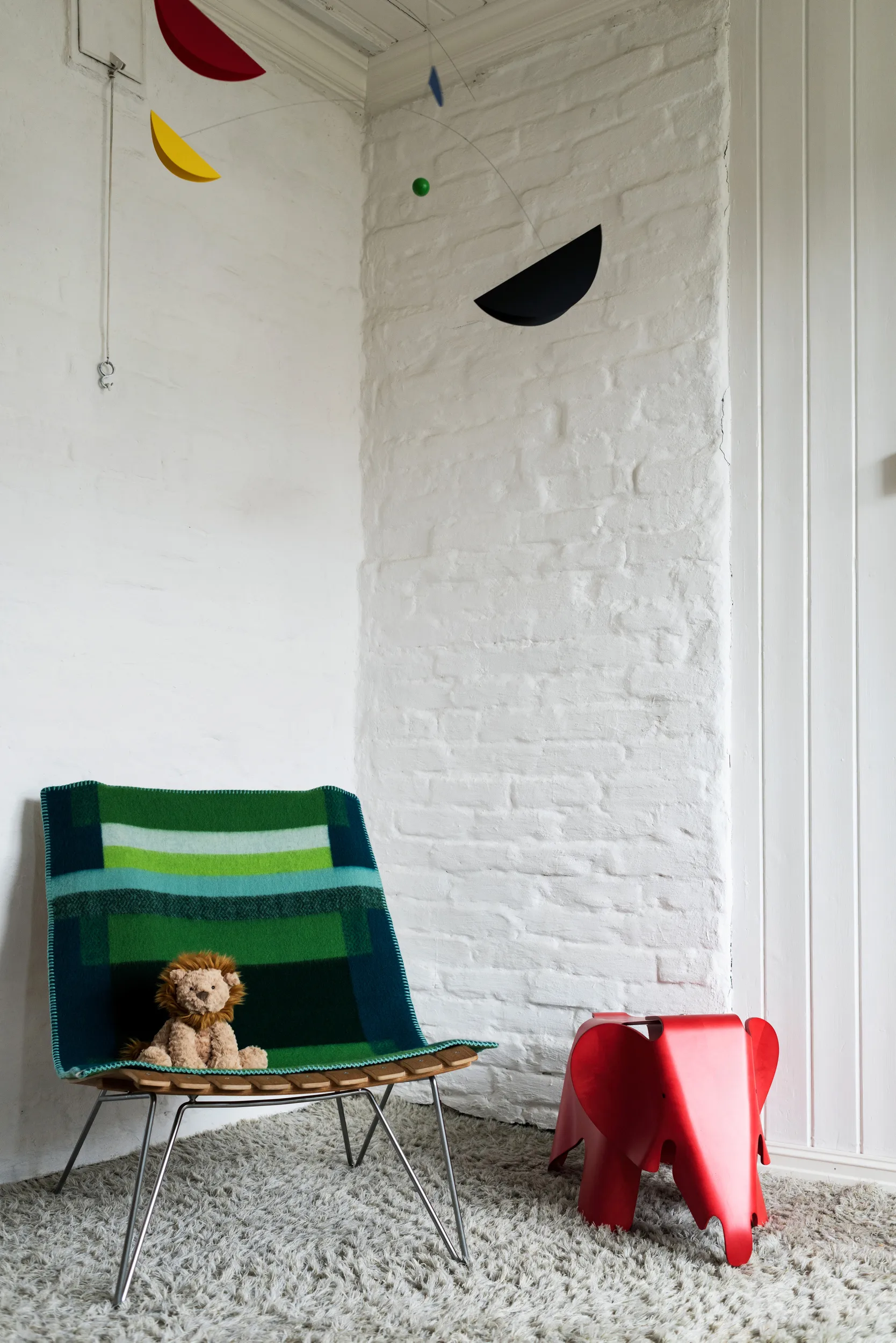 Mikkel tæppe 135x200 cm, Green Røros Tweed