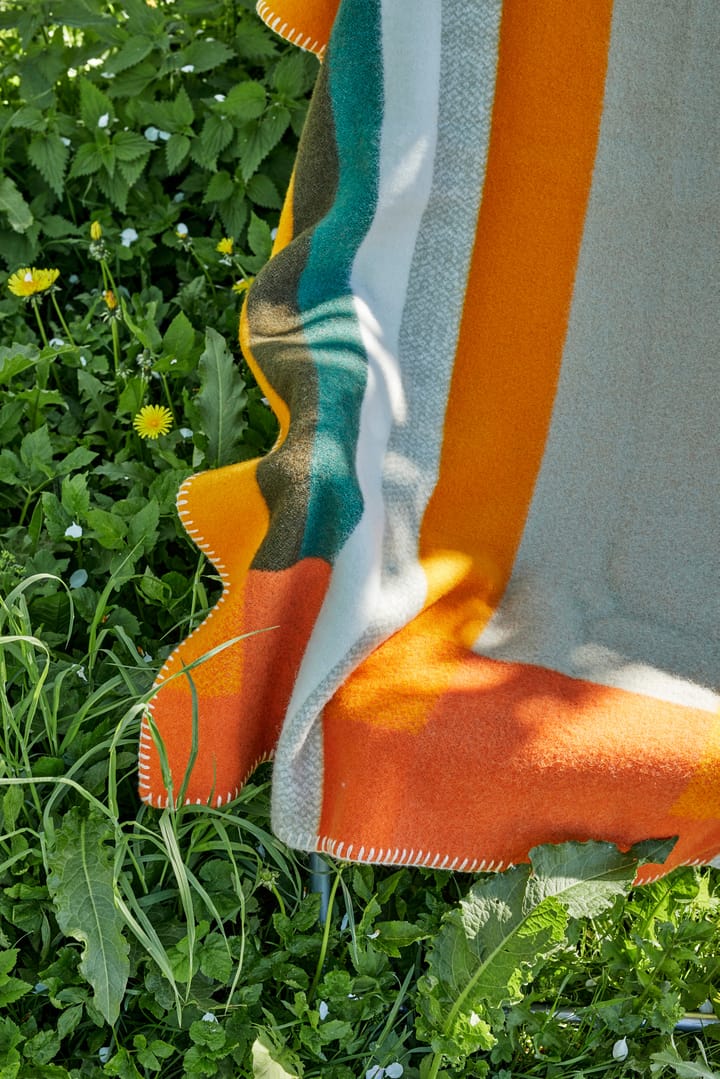 Mikkel tæppe 135x200 cm, Orange Røros Tweed