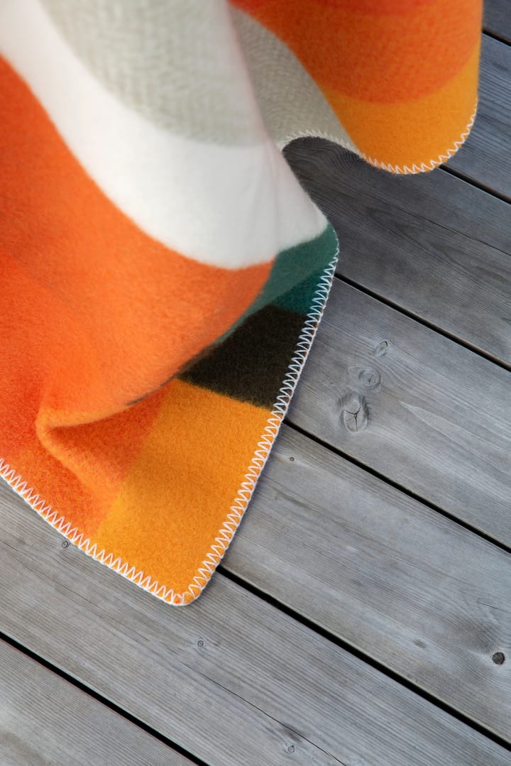 Mikkel tæppe 135x200 cm, Orange Røros Tweed