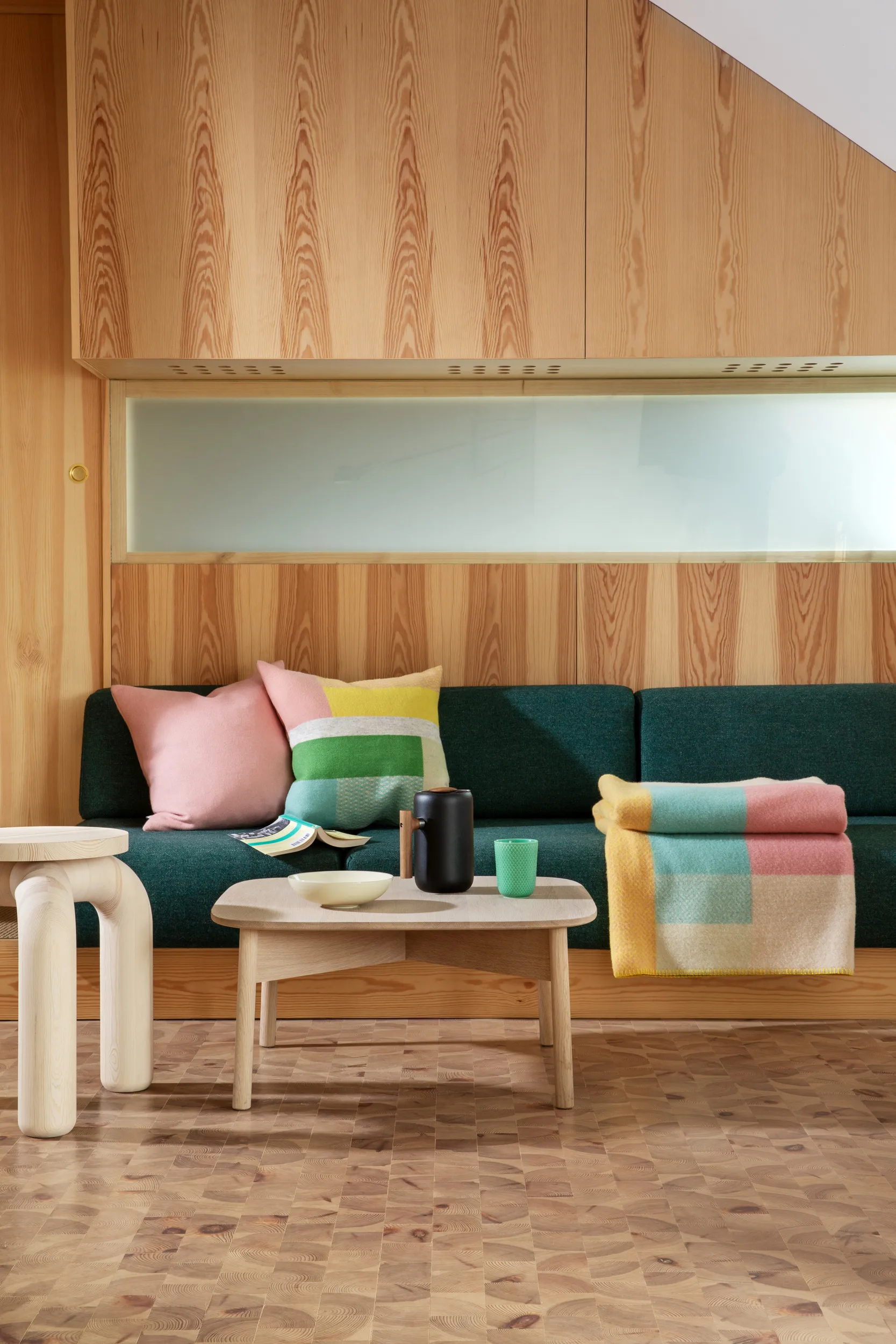 Mikkel tæppe 135x200 cm, Pastel Røros Tweed