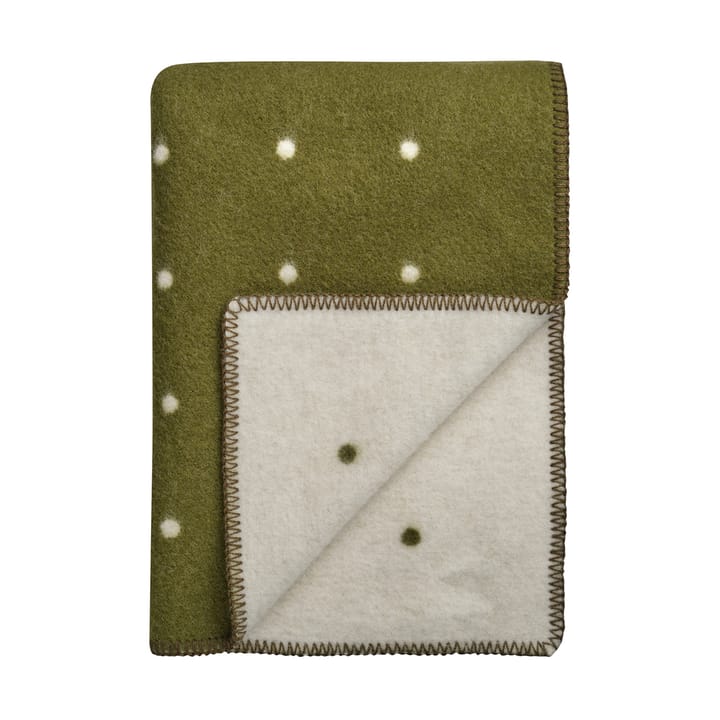 Pastil filt 135x200 cm - Grøn mos - Røros Tweed
