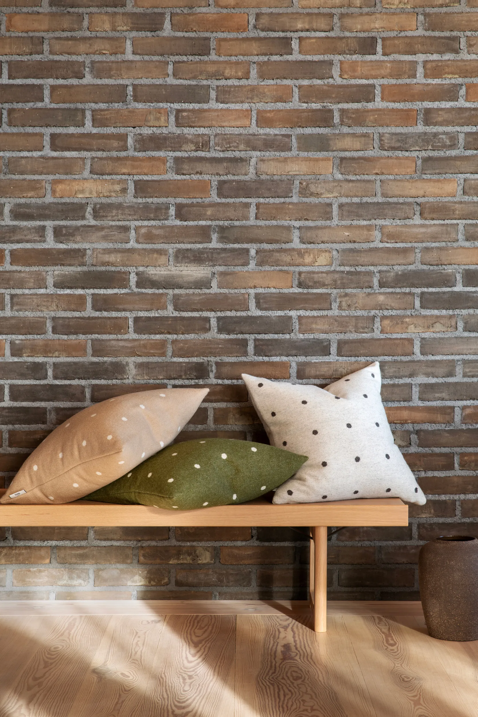 Pastille pude 50x50 cm, Mushrooms Røros Tweed