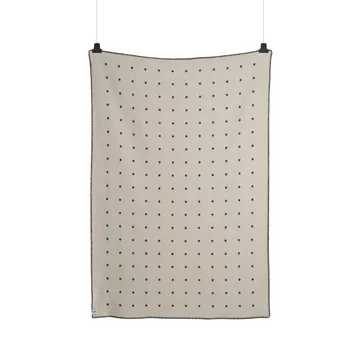 Pastille tæppe 135x200 cm - Black and white - Røros Tweed