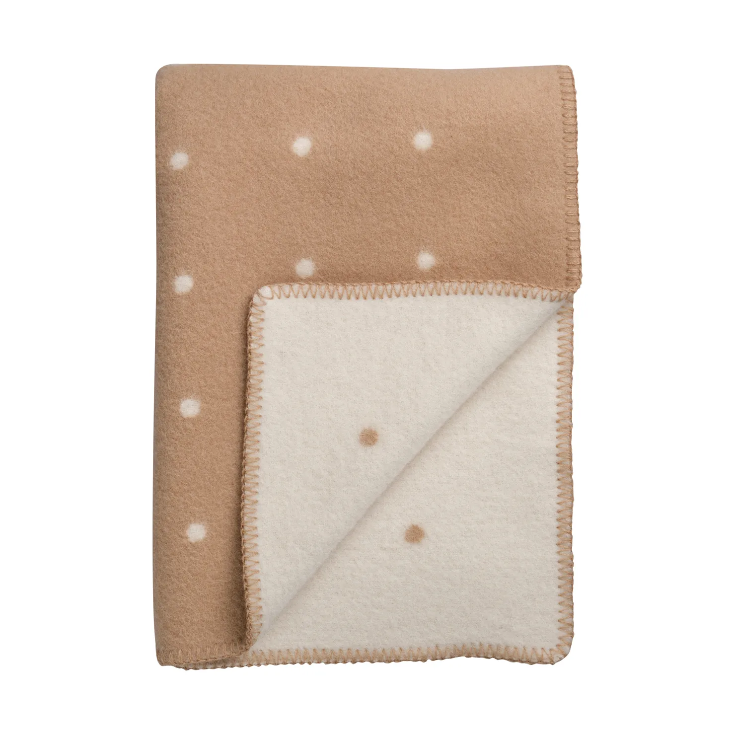 Pastille tæppe 135x200 cm, Mushroom Røros Tweed