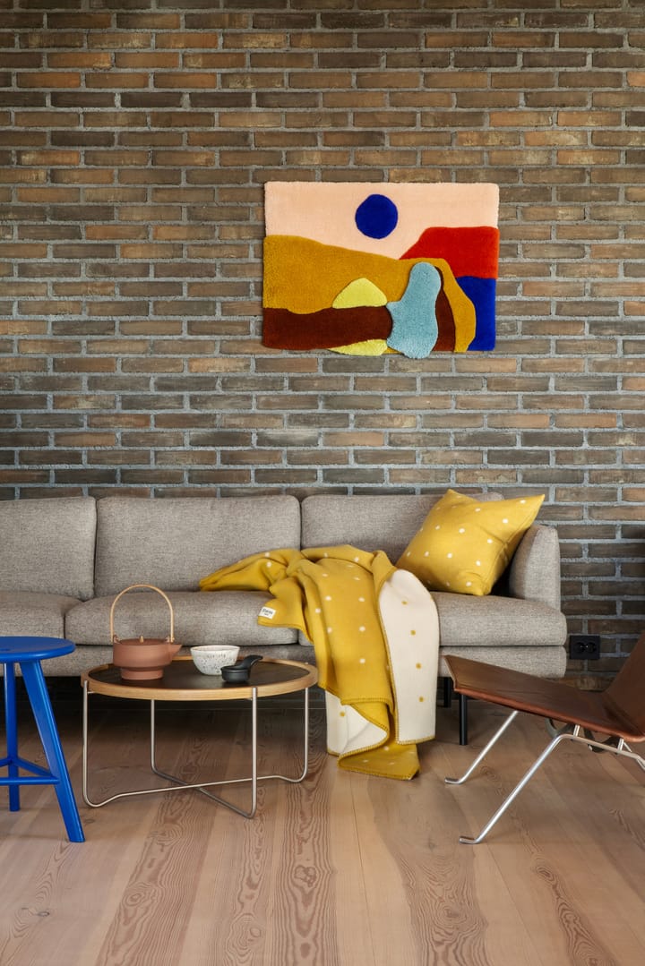 Pastille tæppe 135x200 cm, Sun yellow Røros Tweed