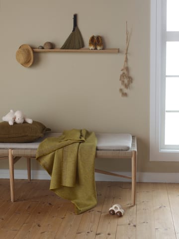 Una tæppe 150x200 cm - Ochre - Røros Tweed
