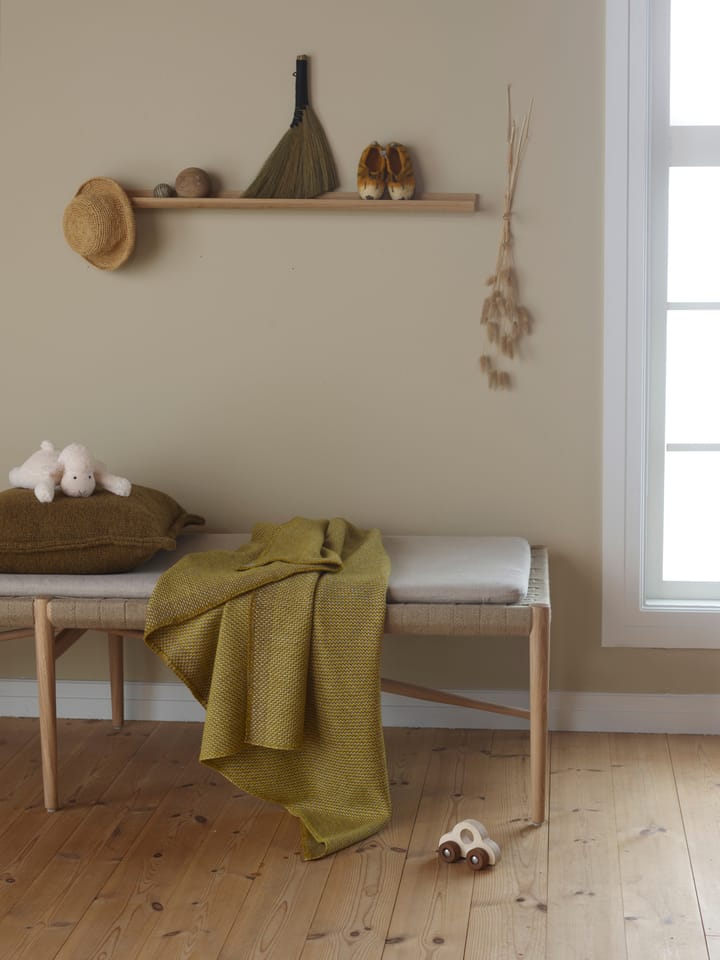 Una tæppe 150x200 cm, Ochre Røros Tweed