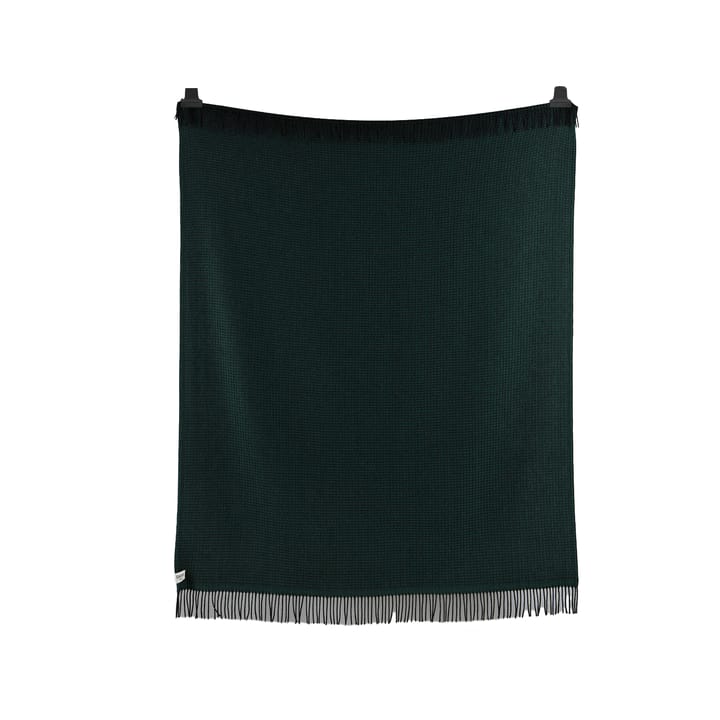 Vega tæppe 150x210 cm - Mørkegrøn - Røros Tweed