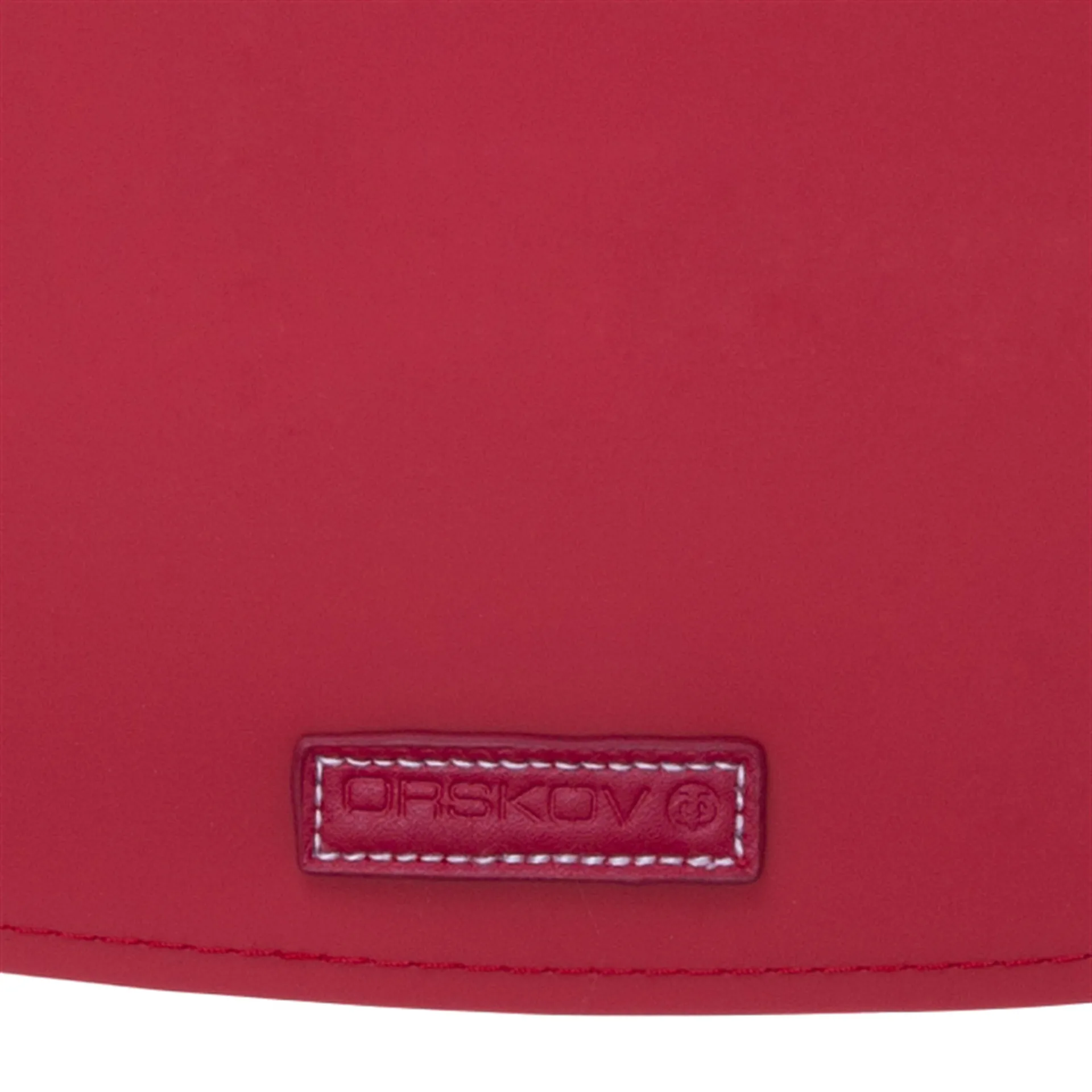 Rubber dækkeserviet oval, rød Ørskov