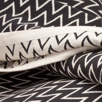 Zigzag sengetæppe sort - 260x260 cm - Ørskov