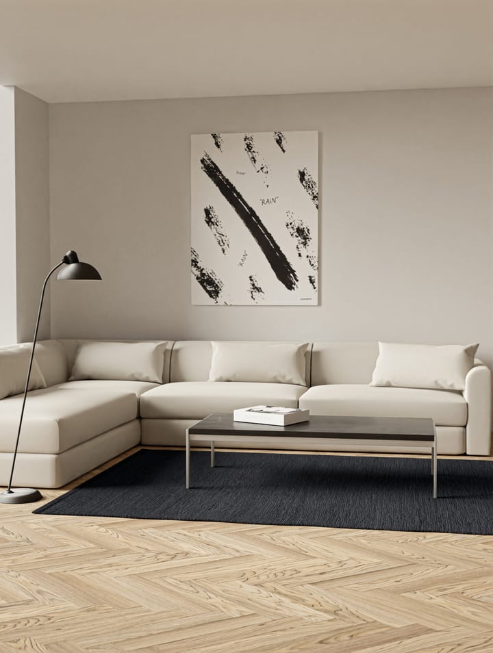 Cotton måtte 140x200 cm, Charcoal Rug Solid