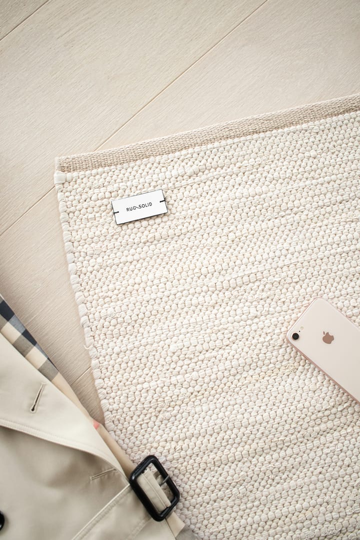 Cotton måtte 140x200 cm, desert white (hvid) Rug Solid