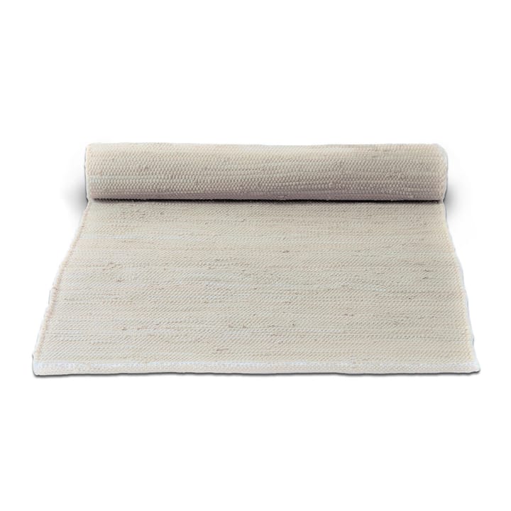 Cotton måtte 140x200 cm - desert white (hvid) - Rug Solid