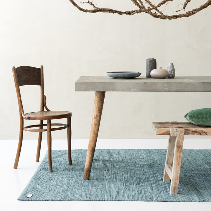 Cotton måtte 140x200 cm, Dusty jade (mint) Rug Solid