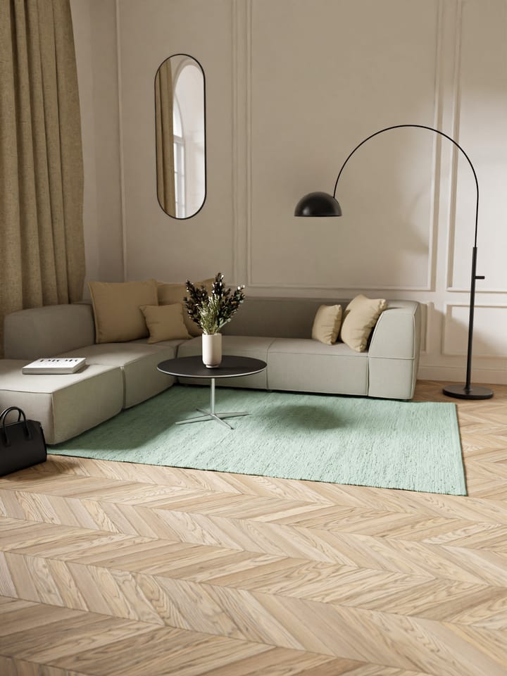 Cotton måtte 140x200 cm, Dusty jade (mint) Rug Solid