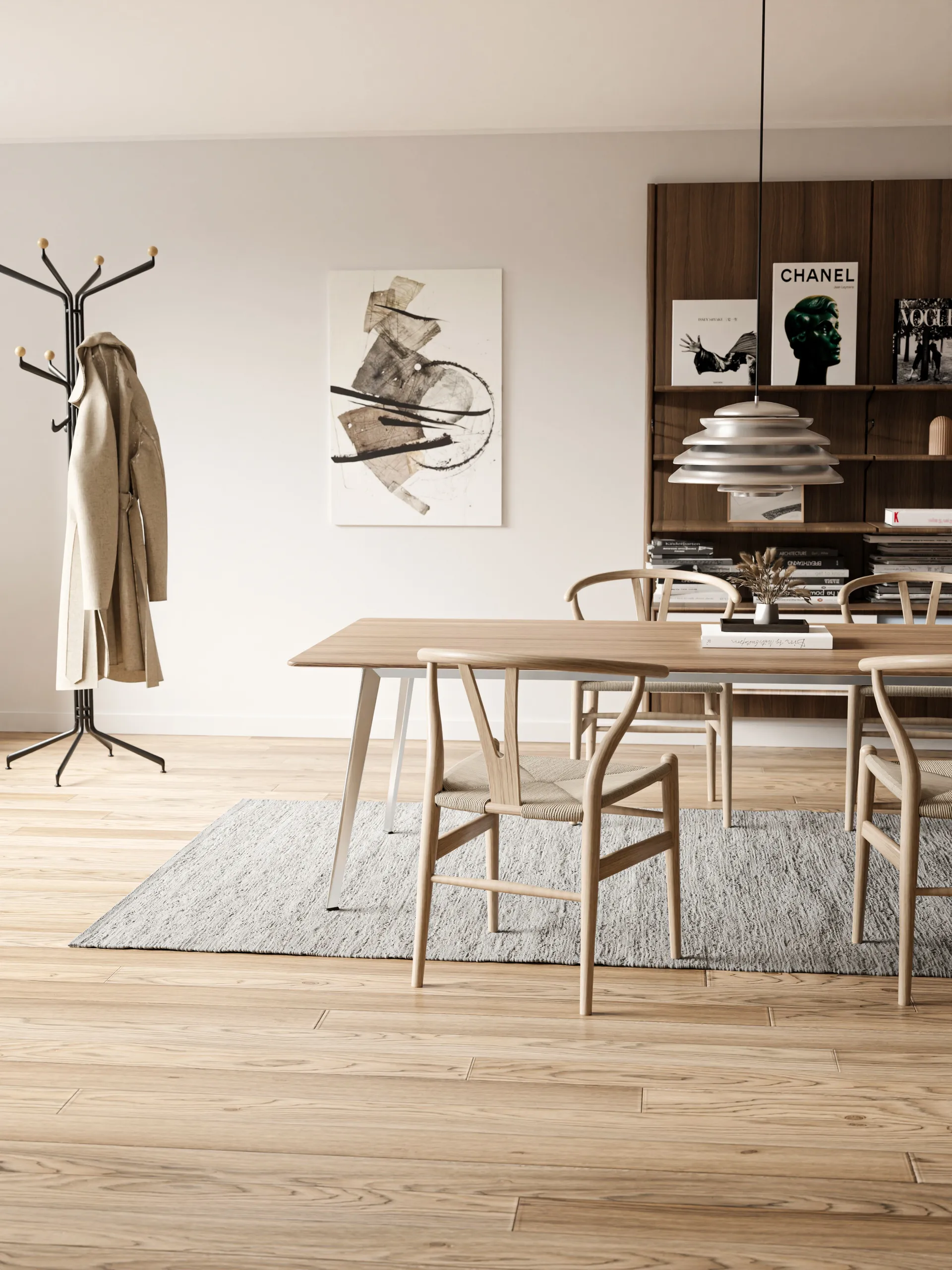 Cotton måtte 140x200 cm, light grey (lysegrå) Rug Solid