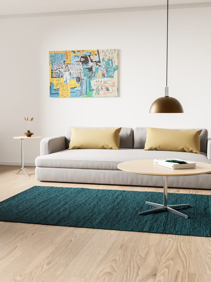 Cotton måtte 140x200 cm, Petroleum (petroleumsblå) Rug Solid