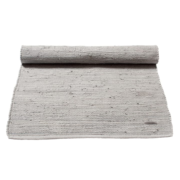 Cotton måtte 170x240 cm, light grey (lysegrå) Rug Solid
