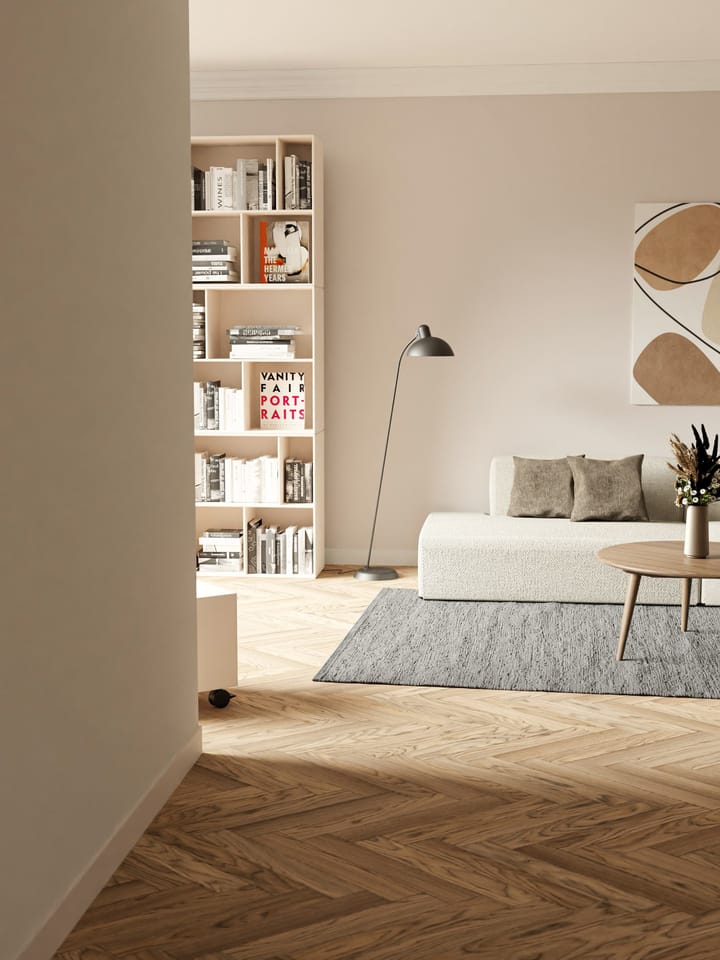 Cotton måtte 170x240 cm, Steel grey (grå) Rug Solid