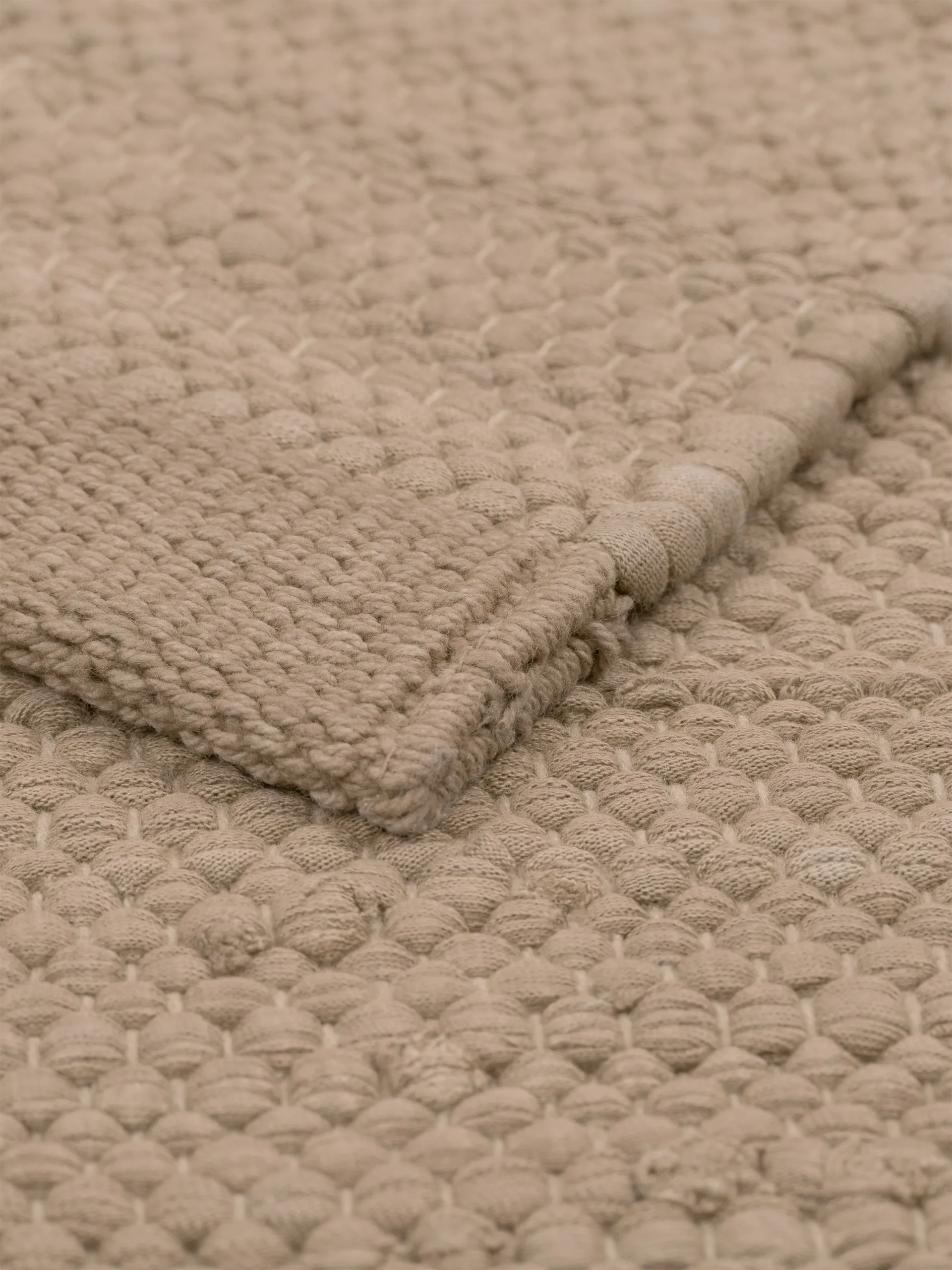 Cotton måtte 60x90 cm, Nougat Rug Solid