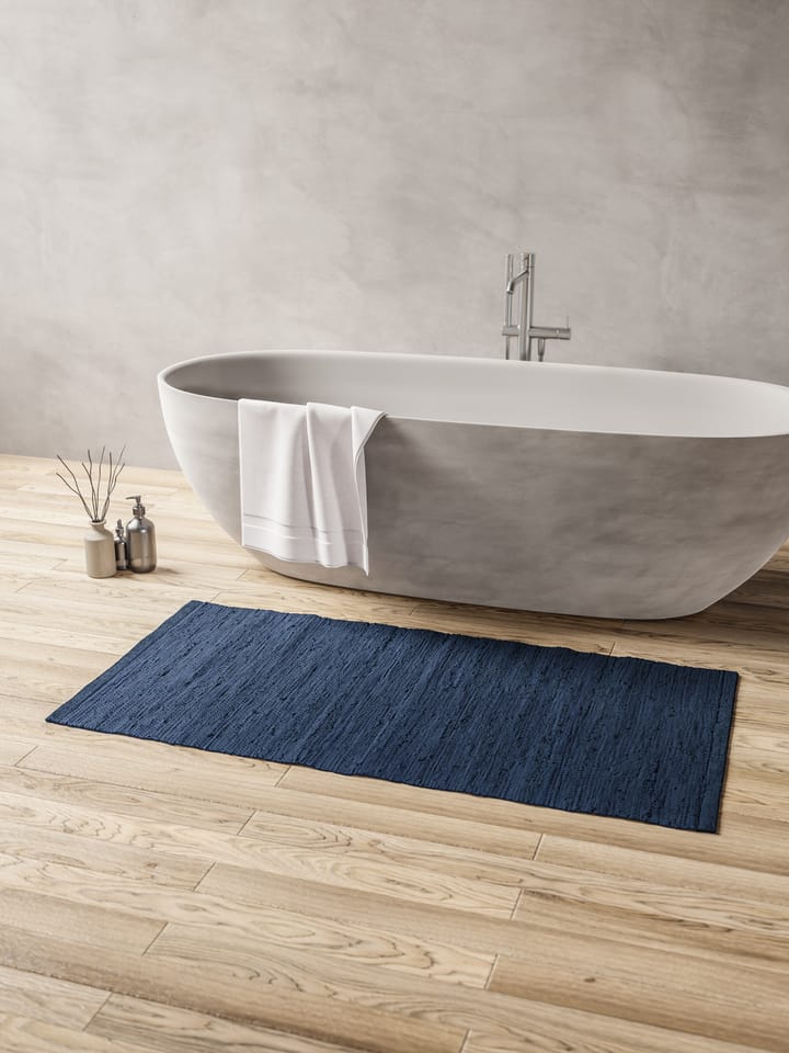 Cotton måtte 65x135 cm, Blueberry Rug Solid