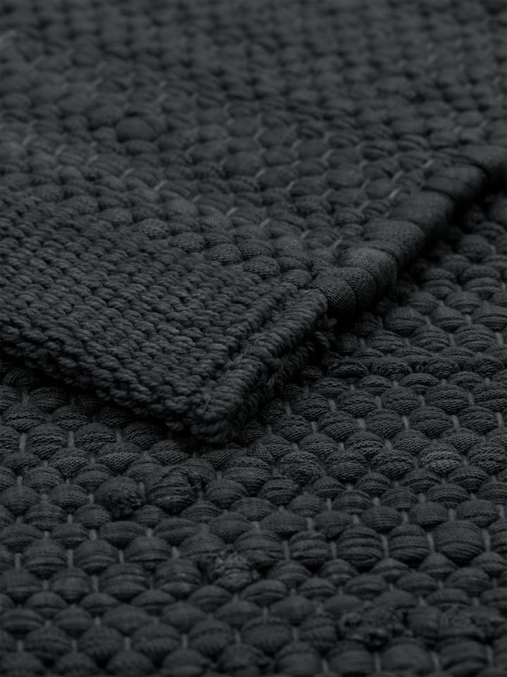 Cotton måtte 65x135 cm - Charcoal - Rug Solid