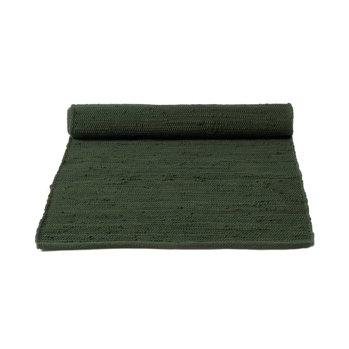 Cotton måtte 65x135 cm - guilty green (grøn) - Rug Solid