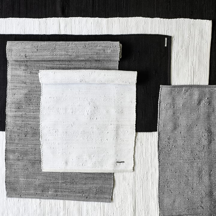 Cotton måtte 65x135 cm - light grey (lysegrå) - Rug Solid