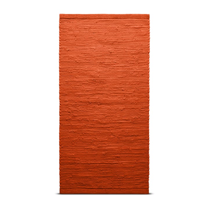 Cotton måtte 65x135 cm - Solar orange (orange) - Rug Solid
