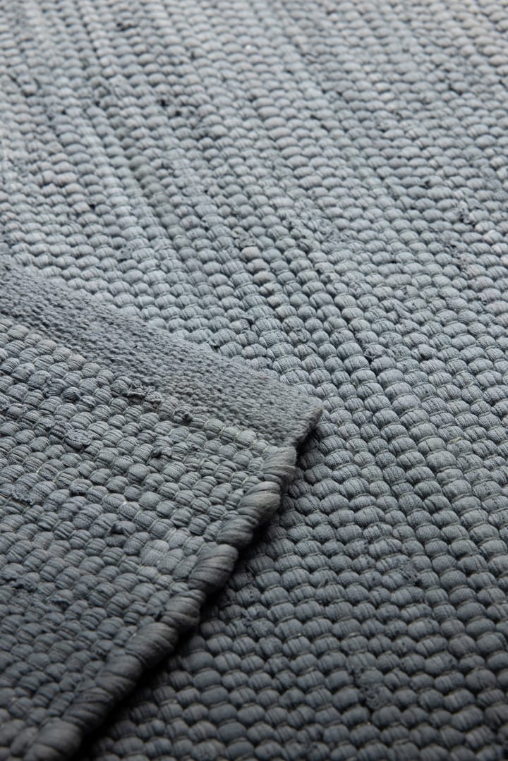 Cotton måtte 75x200 cm - Steel grey (grå) - Rug Solid