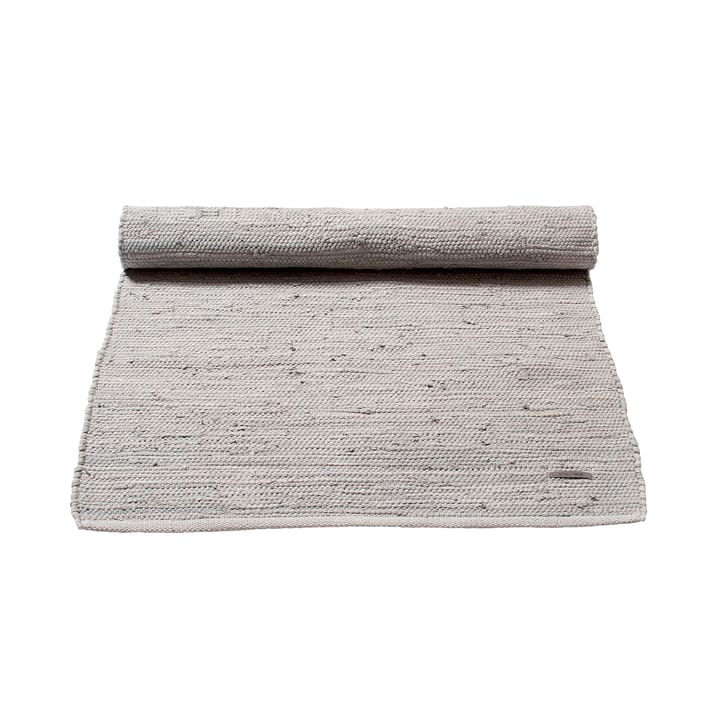 Cotton måtte 75x300 cm - light grey (lysegrå) - Rug Solid