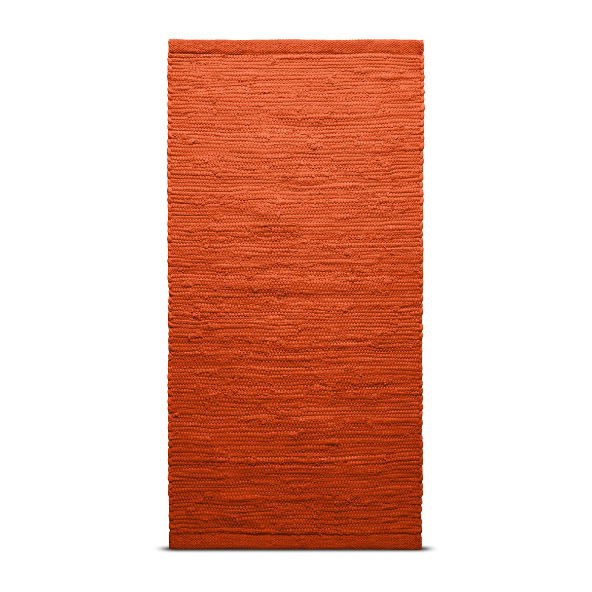 Rug Solid Cotton måtte 75x300 cm Solar orange (orange)