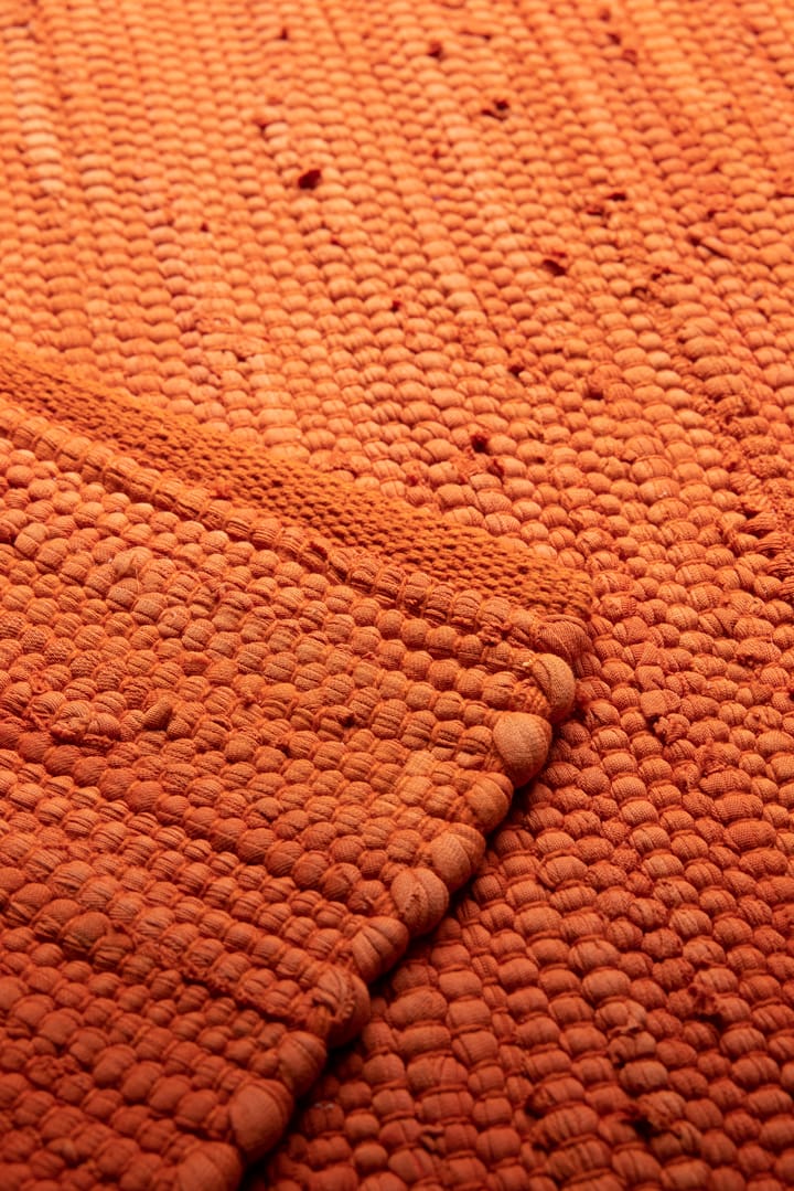 Cotton måtte 75x300 cm - Solar orange (orange) - Rug Solid