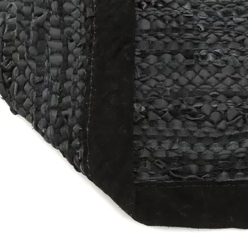 Leather måtte 140x200 cm - black (sort) - Rug Solid