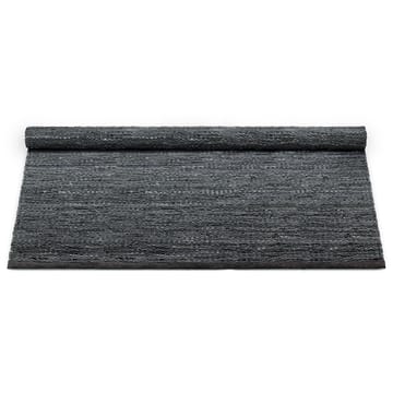 Leather måtte 140x200 cm - dark grey (mørkegrå) - Rug Solid