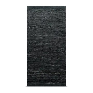 Leather måtte 140x200 cm - dark grey (mørkegrå) - Rug Solid