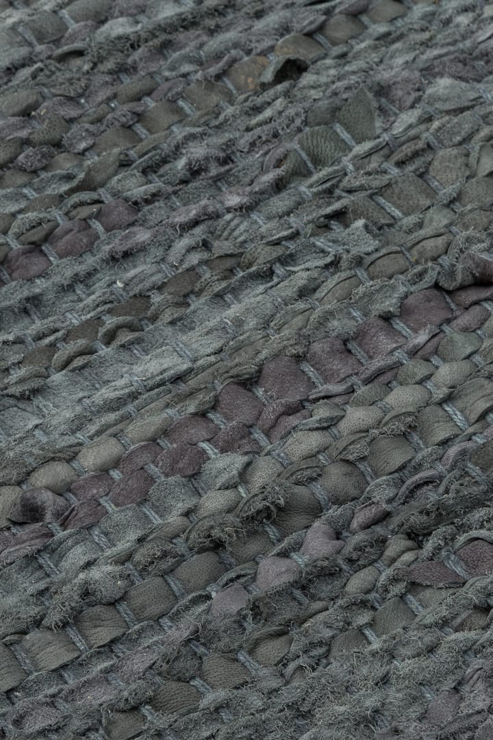 Leather måtte 140x200 cm, dark grey (mørkegrå) Rug Solid