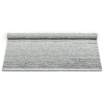 Leather måtte 140x200 cm - light grey (lysegrå) - Rug Solid