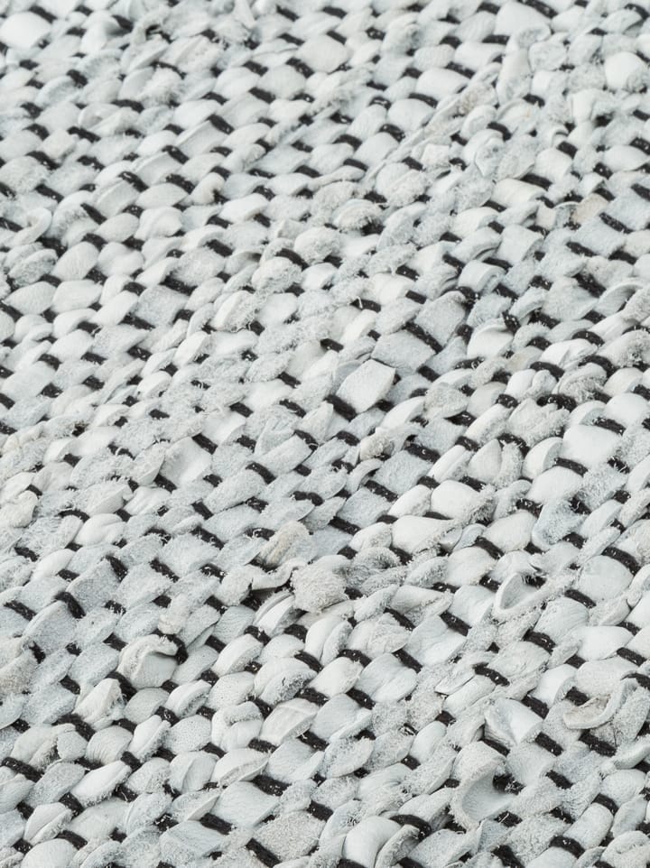 Leather måtte 140x200 cm - light grey (lysegrå) - Rug Solid