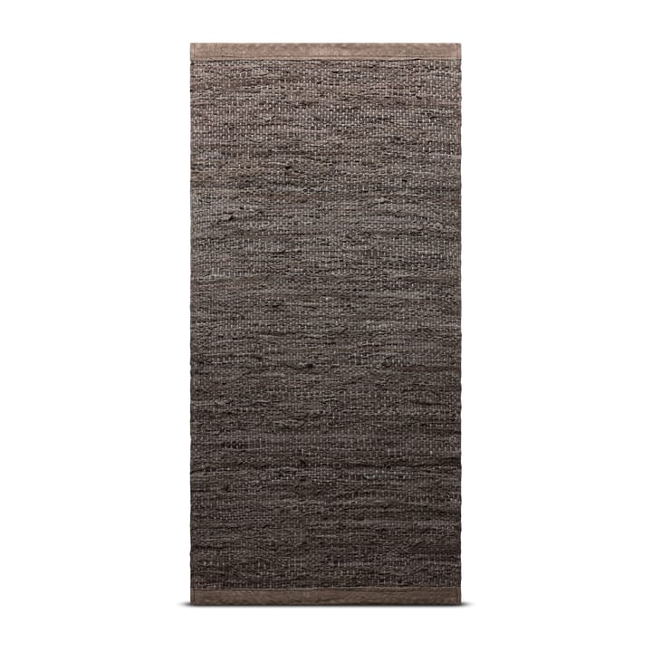 Leather måtte 140x200 cm - Wood (brun) - Rug Solid