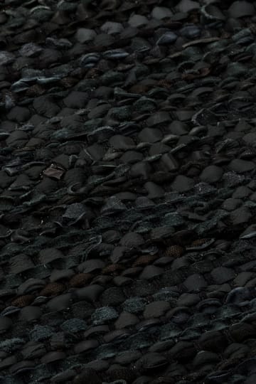 Leather måtte 170x240 cm - black (sort) - Rug Solid