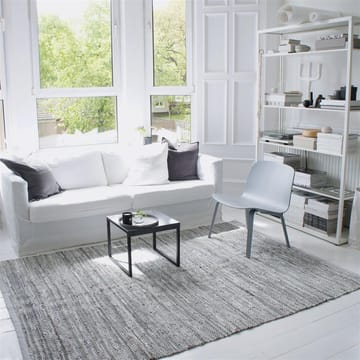 Leather måtte 170x240 cm - light grey (lysegrå) - Rug Solid