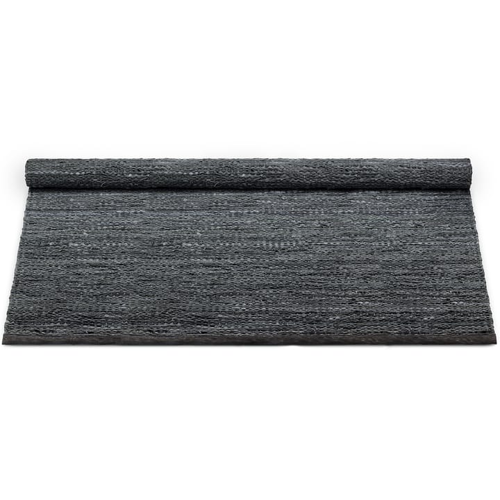 Leather måtte 200x300 cm, dark grey (mørkegrå) Rug Solid