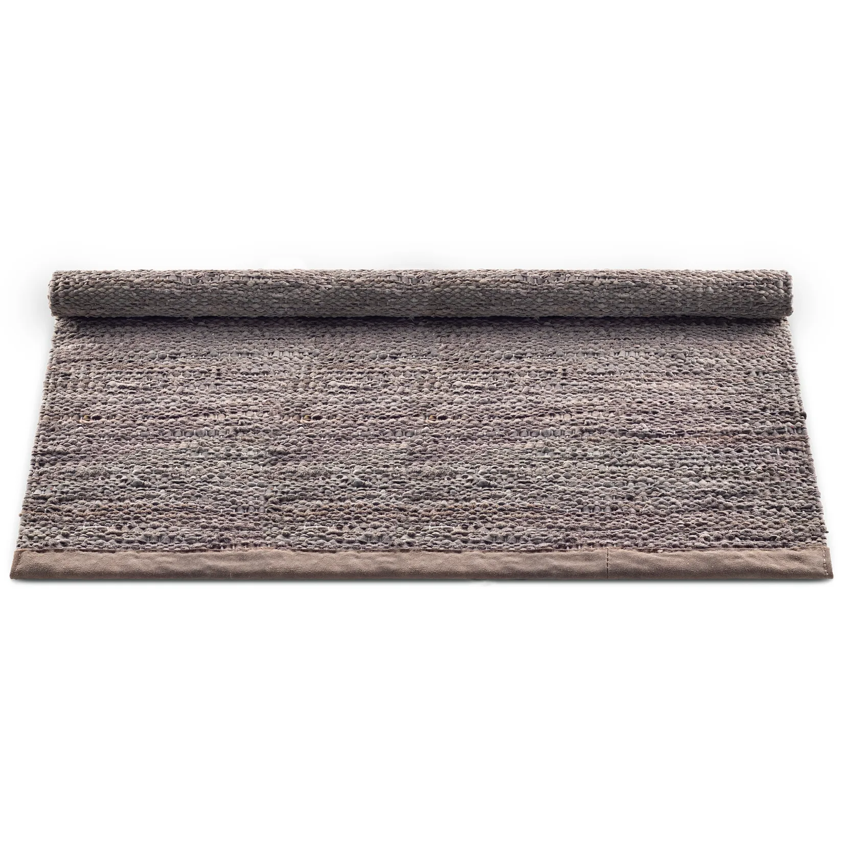 Leather måtte 200x300 cm, Wood (brun) Rug Solid