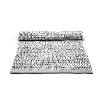 Leather måtte 60x90 cm - light grey (lysegrå) - Rug Solid